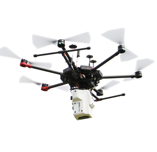 Parede de cabeça co-alinhada-UAV