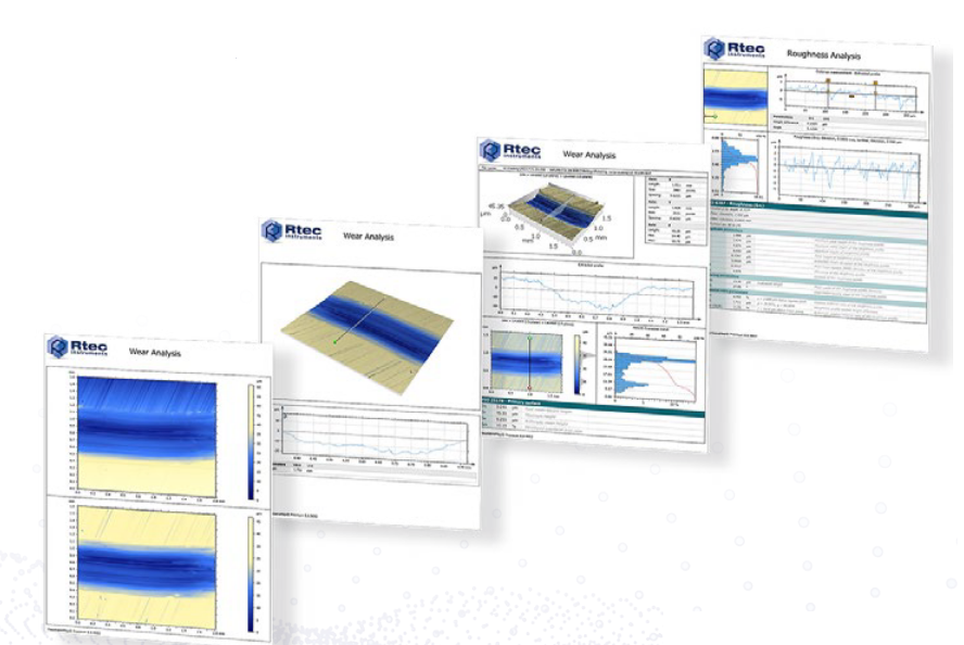 Análisis combinado de imágenes 3D y datos adquiridos durante el ensayo