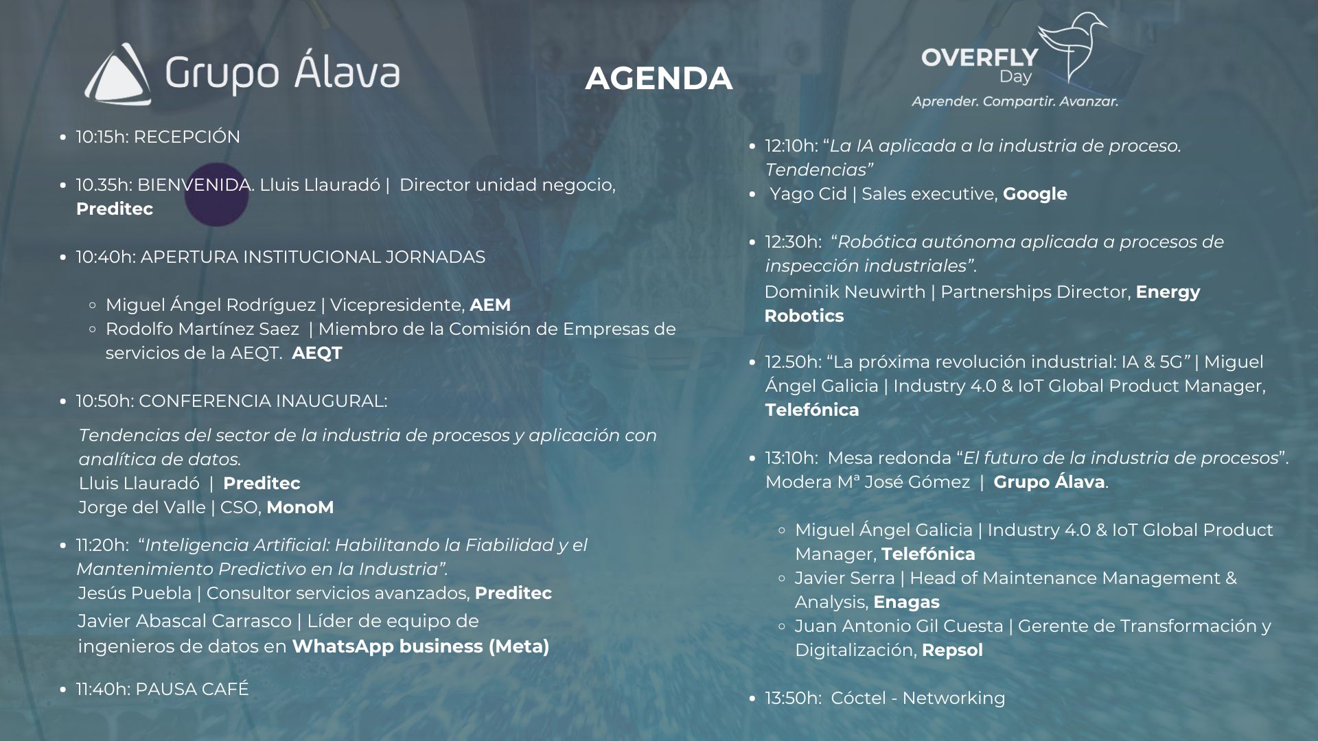 Agenda Overfly
