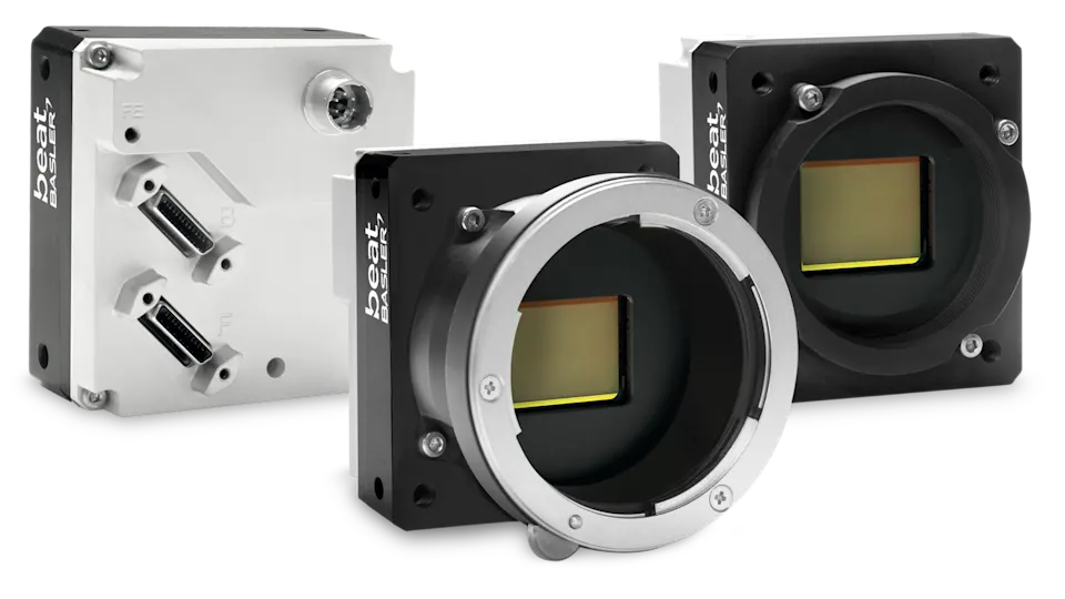 The Basler beat offers outstanding image quality at high frame rates and resolutions. It is available as a monochrome or color model with the ams CMV12000 high-sensitivity CMOS sensor, featuring progressive scan and global shutter technology