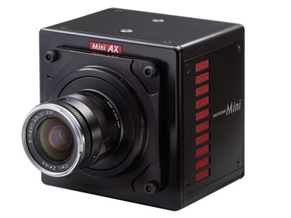 La serie MiNI AX está formada por tres modelos de cámara de alto rendimiento, Mini AX50, AX100 y AX200. Los tres modelos Mini AX ofrecen una duración de exposición mínima de 1 μs como estándar con opciones de memoria de grabación de hasta 32 GB que brindan tiempos de grabación extendidos y flexibilidad de activación.