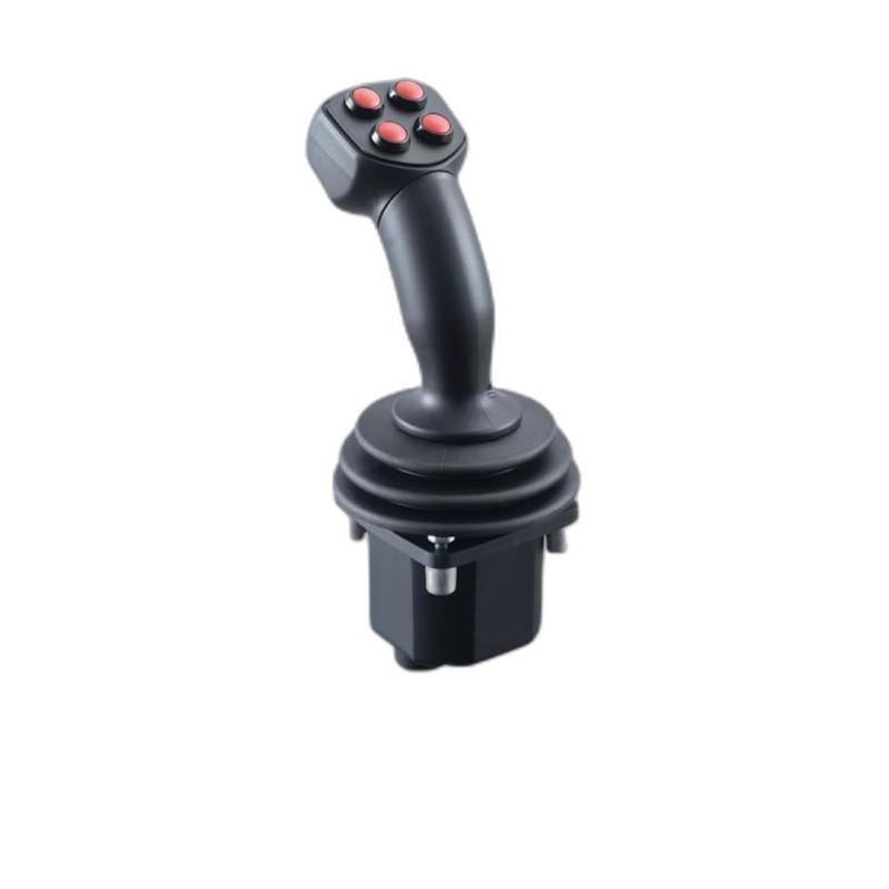 Situados entre los modelos de dedo y las empuñaduras completas, los joysticks de palma P&G ofrecen un control robusto con una ergonomía superior.
